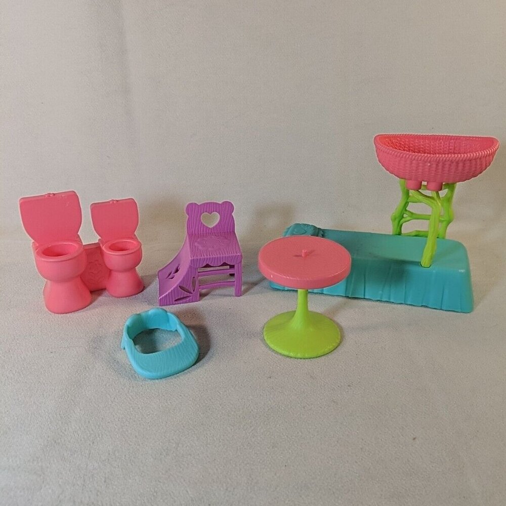 Enchantimals Playhouse Panda Set Replacement Furniture FPT54 5 Pieces